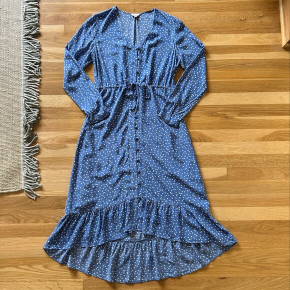 Rails High/Low Midi Dress w/ Belt - Picture 1 of 5